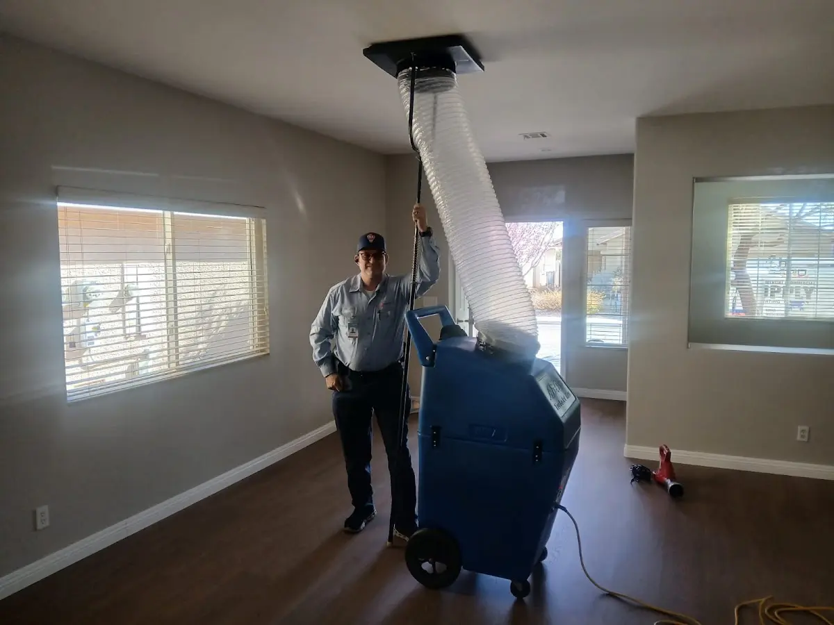 Professional Dryer Vent Cleaning work inside a Webb City home
